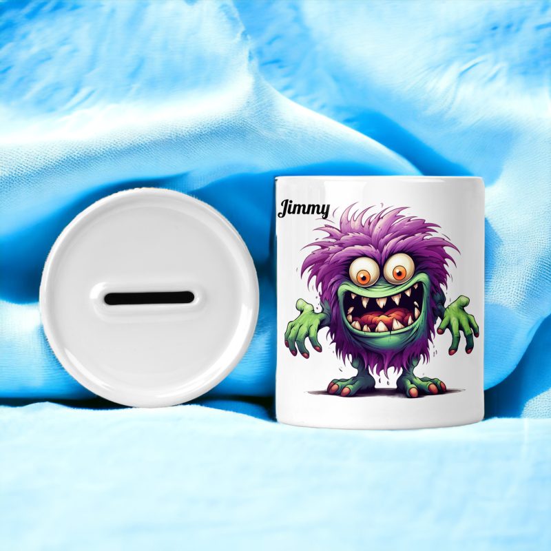 Personalised Little Monsters Money Box