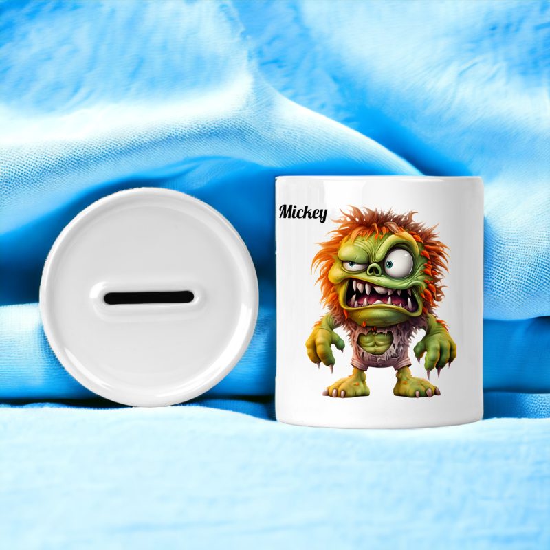 Personalised Little Monsters Money Box