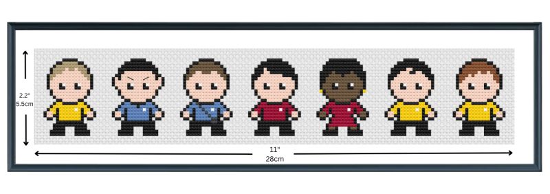 Easy Cross Stitch Kit: Sci Fi - The Original Series - Cross Stitch Kit for Beginners