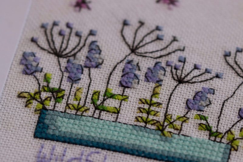 Wildflowers....A Cross stitched greetings card for all occasions and perfect for everyone
