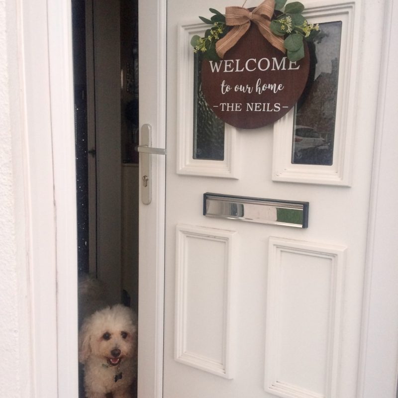 Handmade Personalised Welcome Door Sign, Welcome Sign, Home Decor, Family Wall Sign, New Home Gift