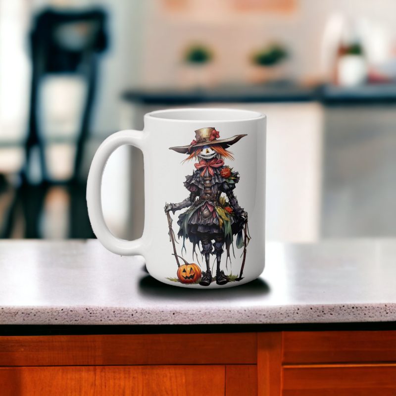 Gothic Halloween Scarecrow Mug
