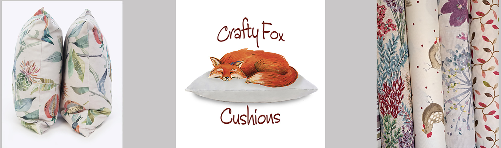 Crafty fox cushions