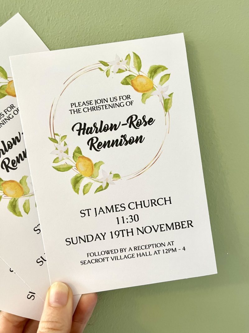 Lemon Invitations
