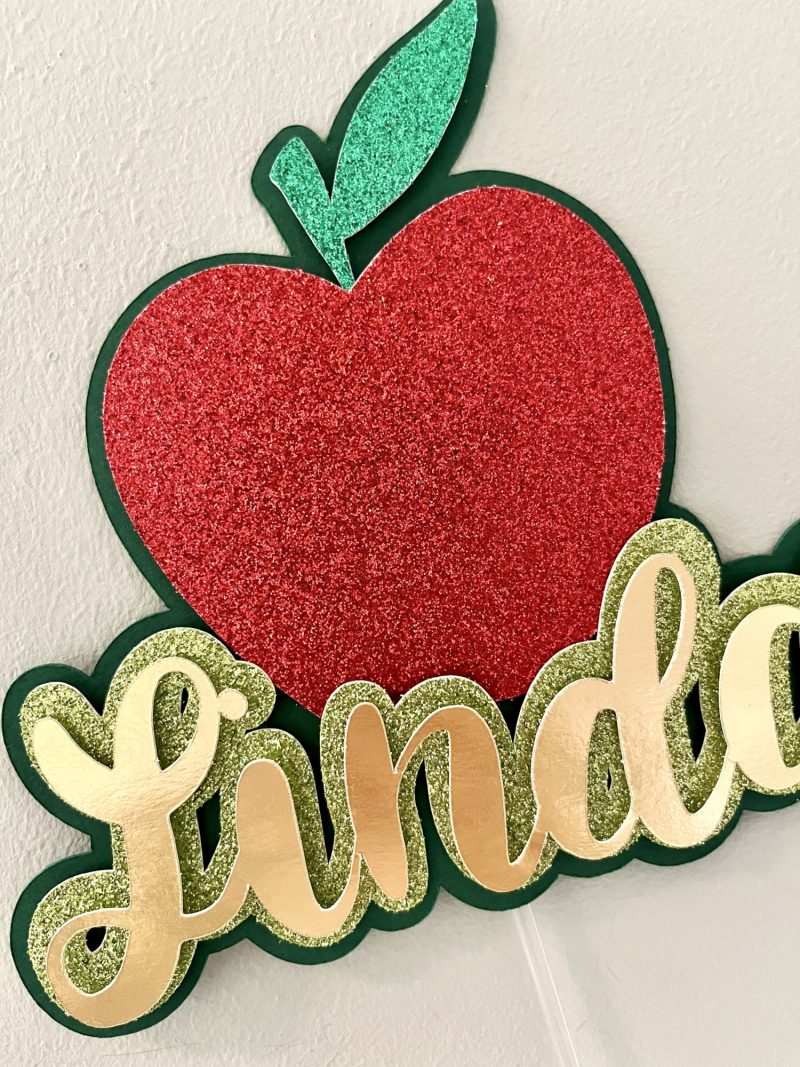 Apple Cake Topper