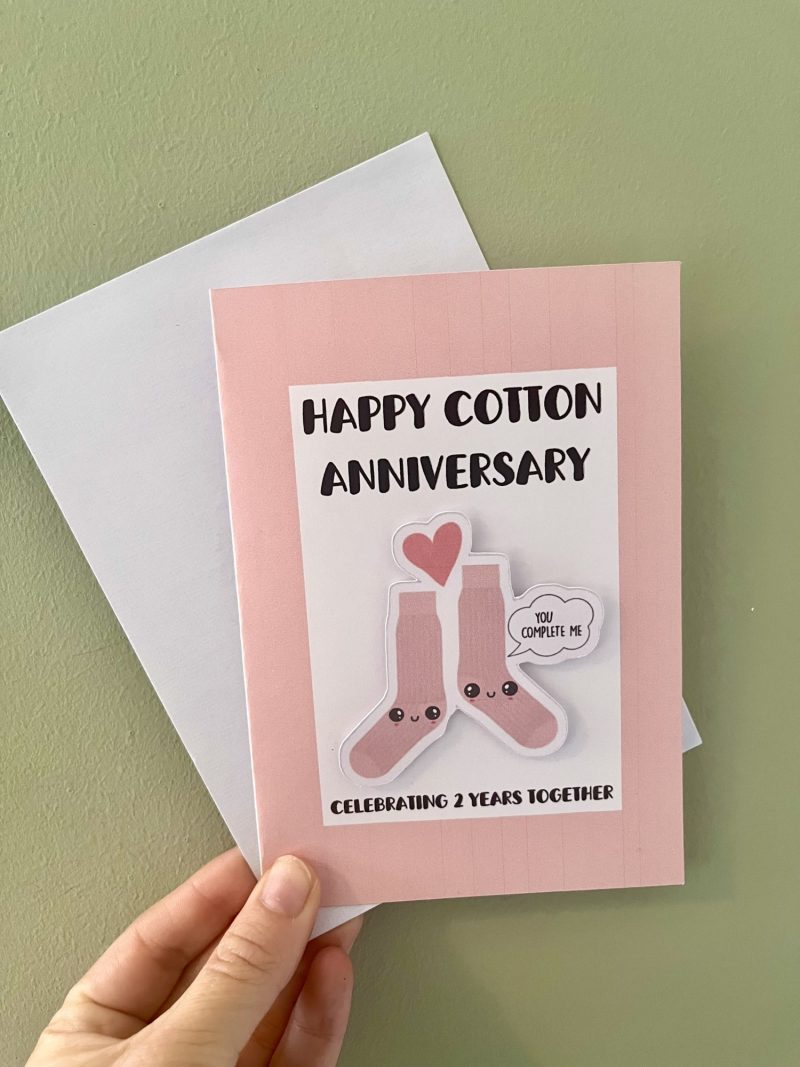 Cotton Anniversary Card