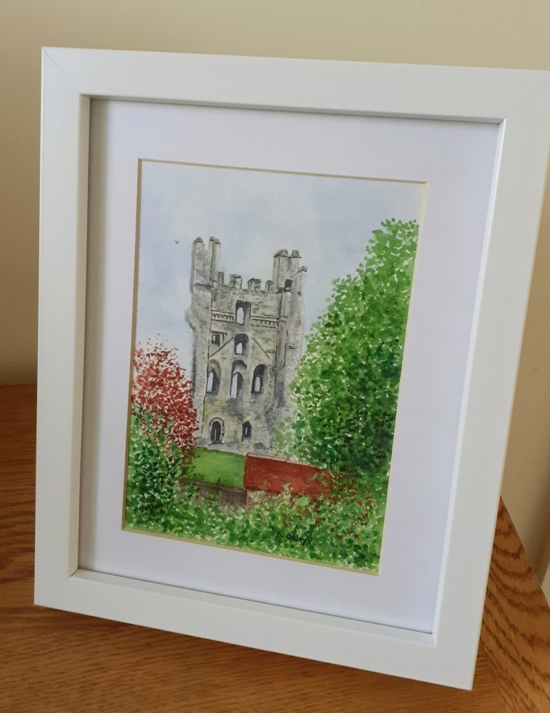 Helmsley Caste, North Yorkshire framed original watercolour.