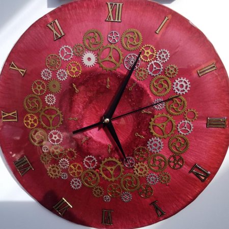 Large Wall Clock, Resin Craft, Steampunk, ideal Gift, wall art - Image 3
