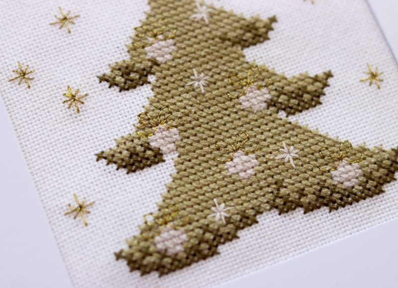 O Christmas Tree...A Cross stitch greetings card for all occasions and perfect for everyone