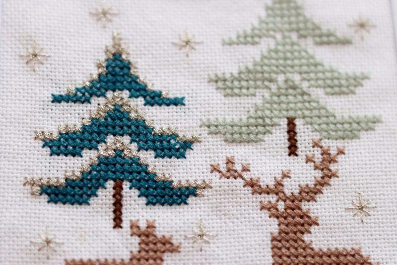 Christmas Stag...A Cross stitch greetings card for all occasions and perfect for everyone