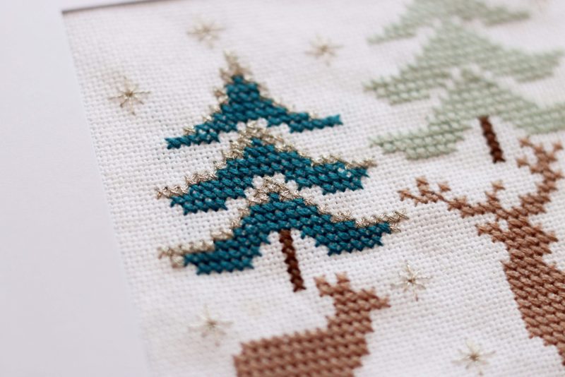 Christmas Stag...A Cross stitch greetings card for all occasions and perfect for everyone