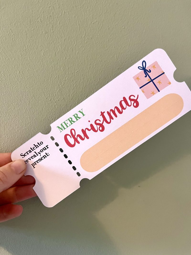 Christmas Scratch Reveal Ticket