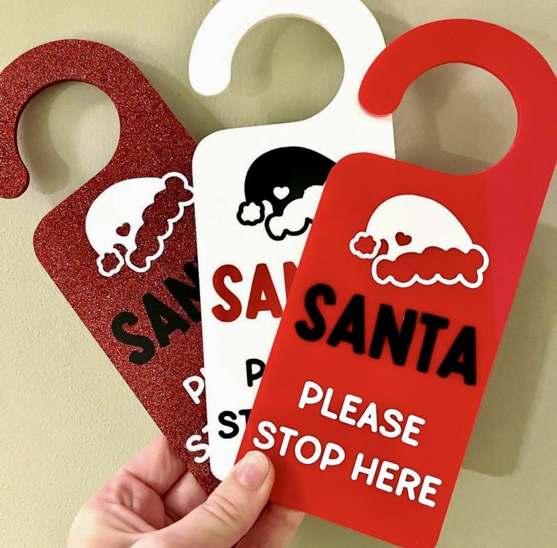 Santa Please Stop Here Sign