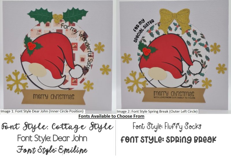 Handmade Card-craft 'Peeping Santa Gonk' Christmas Card (Personalised)