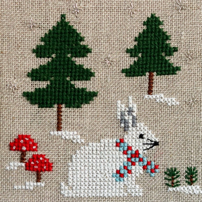 Bunny Rabbit ...A Cross stitch greetings card for all occasions and perfect for everyone
