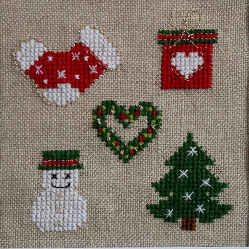 All things Christmas, A Cross stitch greetings card for all occasions and perfect for everyone