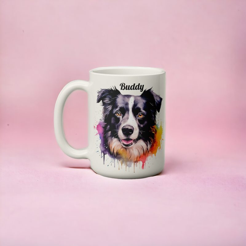 Personalised Border Collie Mug
