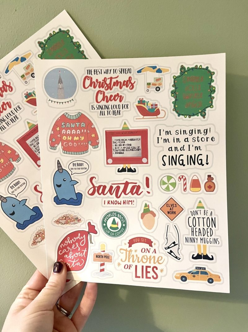 Elf The Musical Stickers