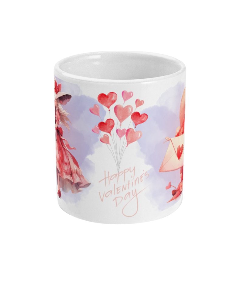 My Sweet Valentine - Unique Valentines Day Mug – 11oz White Ceramic Tea/Coffee Mug.