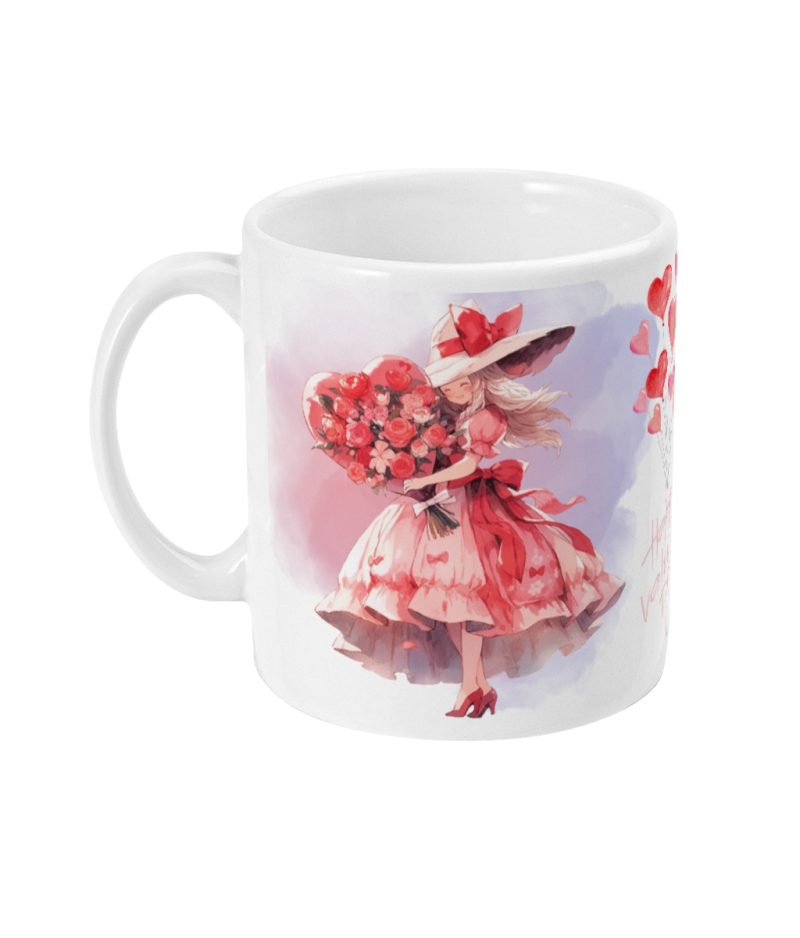 My Sweet Valentine - Unique Valentines Day Mug – 11oz White Ceramic Tea/Coffee Mug.