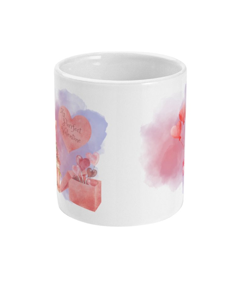 My Purrfect Valentine - Unique Valentines Day Mug – 11oz White Ceramic Tea/Coffee Mug.