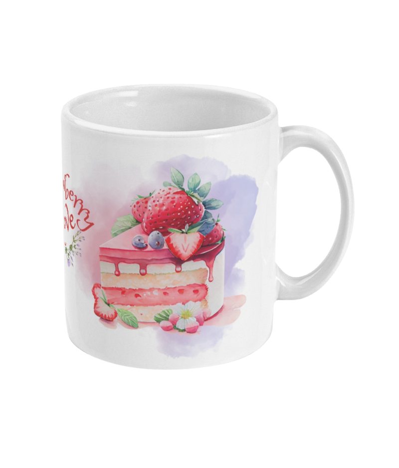 My Strawberry Valentine - Unique Valentines Day Mugs – 11oz White Ceramic Tea/Coffee Mug.