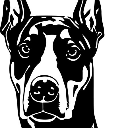 Doberman Dog Digital Cross Stitch Chart