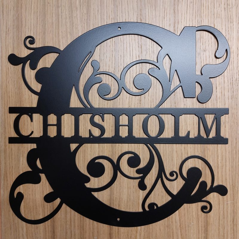 Custom Steel Monogram