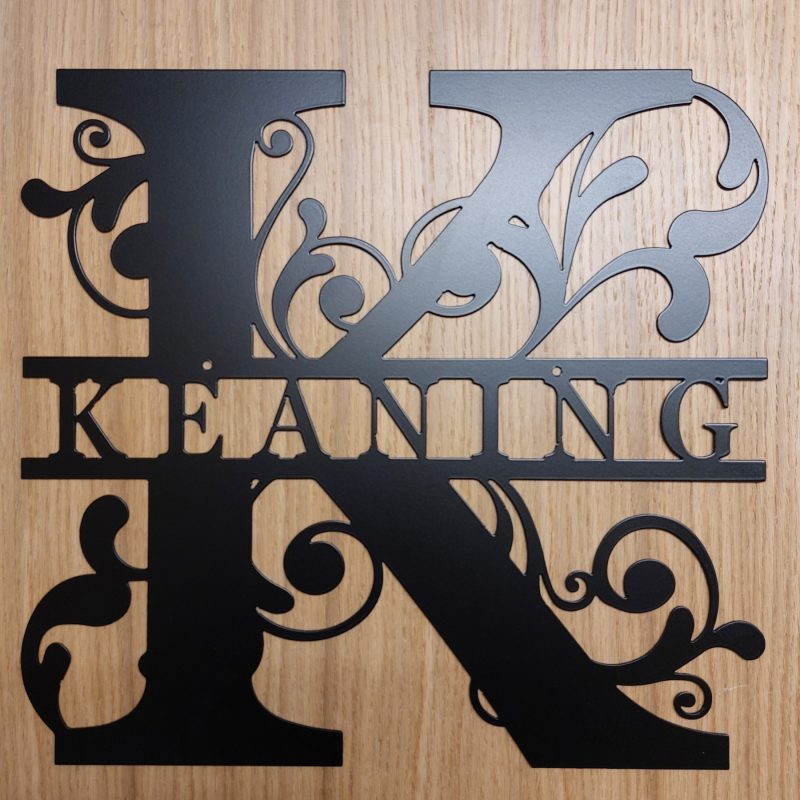 Custom Steel Monogram