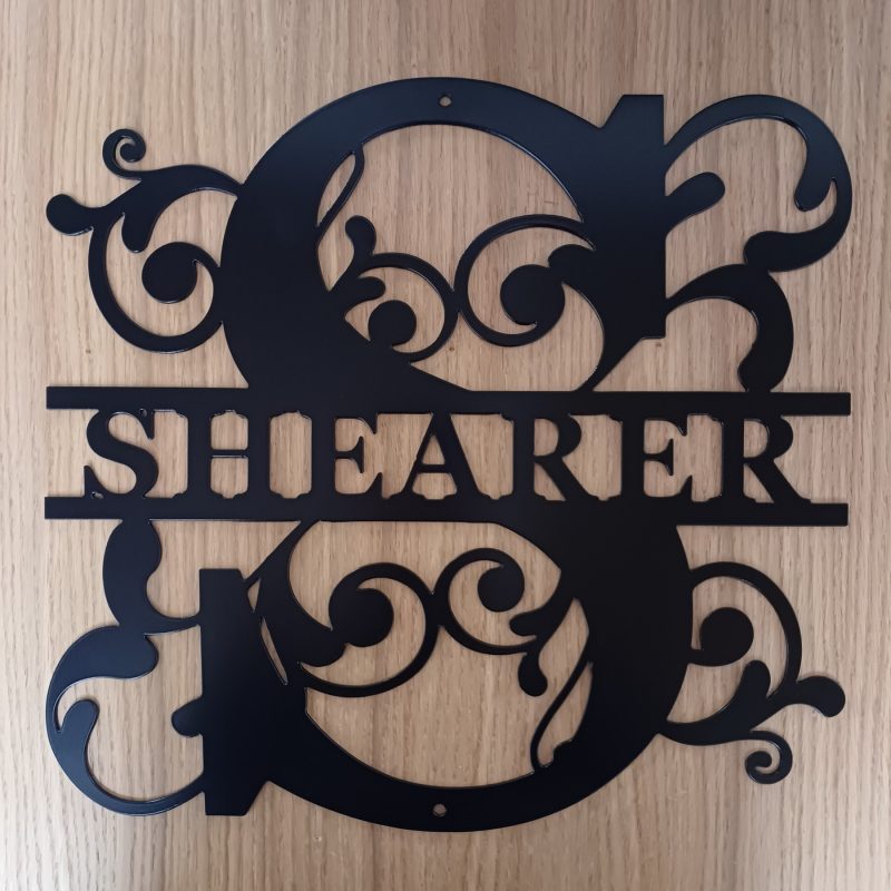 Custom Steel Monogram