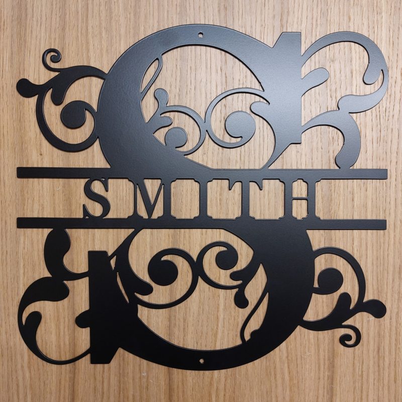 Custom Steel Monogram