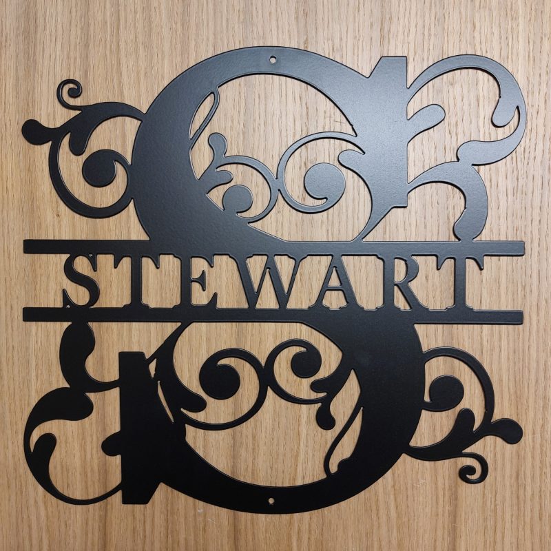 Custom Steel Monogram