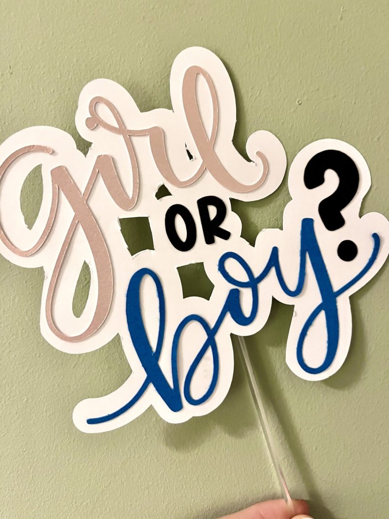 Gender Reveal Cake Topper