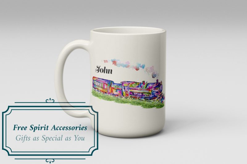 Personalised Steam Train Coffee Mug