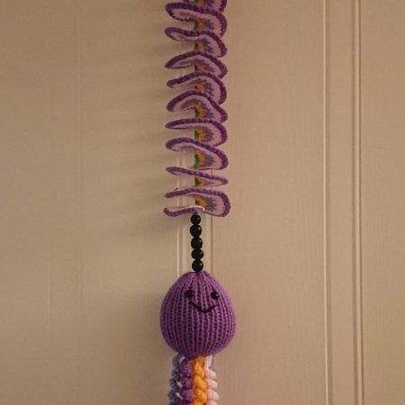 Crochet and Knit Octopus Hanging Decoration