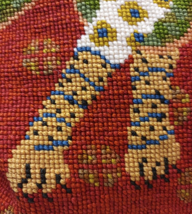 Dog, Snake, Tapestry Kit, Persian, Cushion, Rich Colour, Needlepoint, Pillow, Picture, Cross-stitch