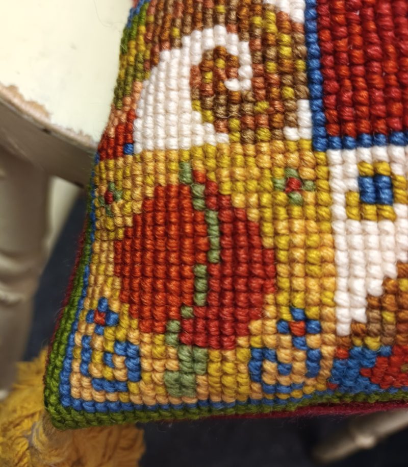Dog, Snake, Tapestry Kit, Persian, Cushion, Rich Colour, Needlepoint, Pillow, Picture, Cross-stitch