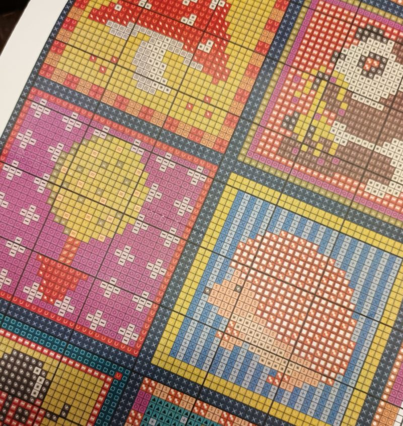 Little Blocks Patchwork Tapestry Kit, Counted Cross-stitch, KIds Room, New Baby, Cushion, Picture