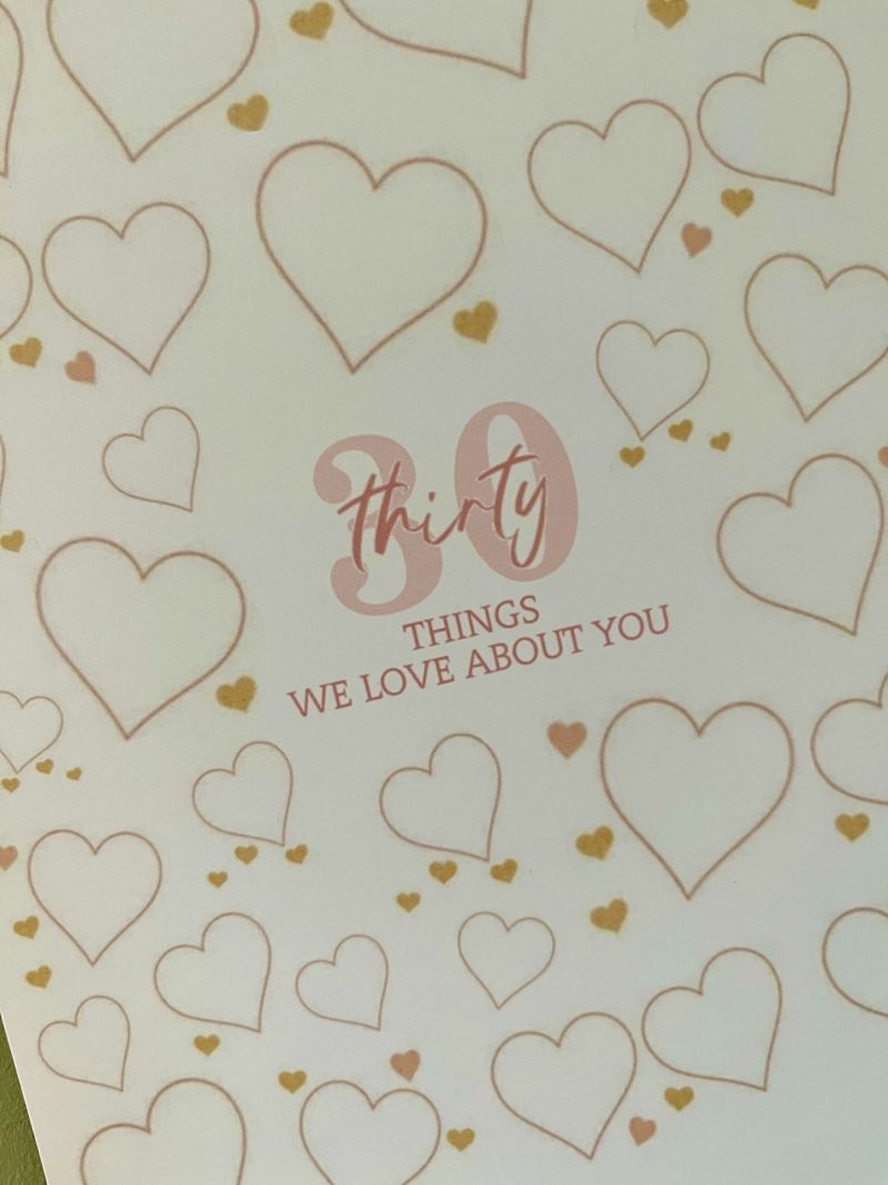 30 Things Print