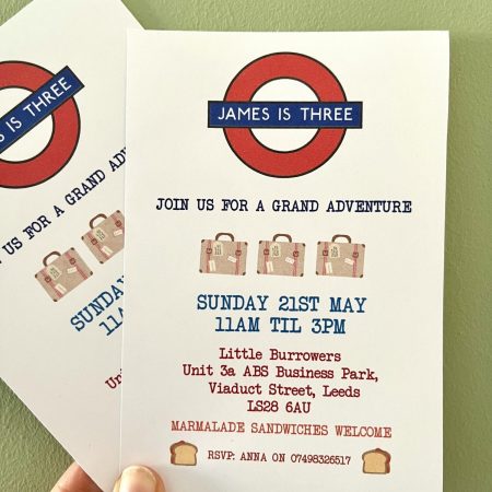 Underground Station Invitations
