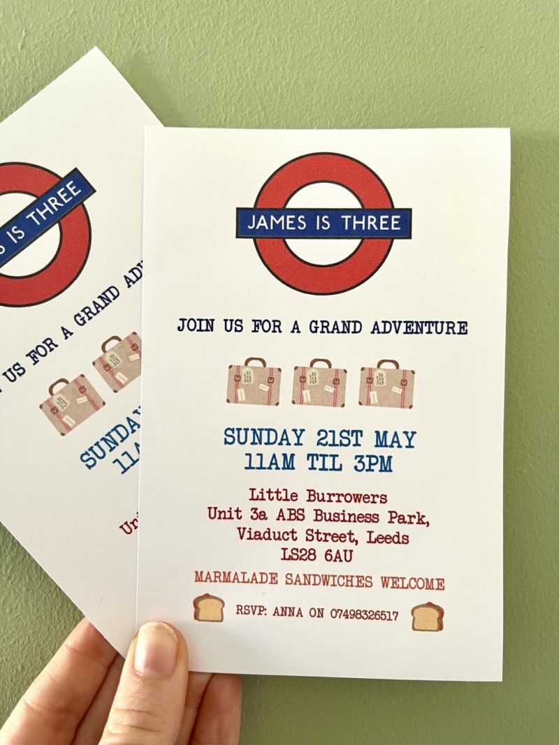 Underground Station Invitations