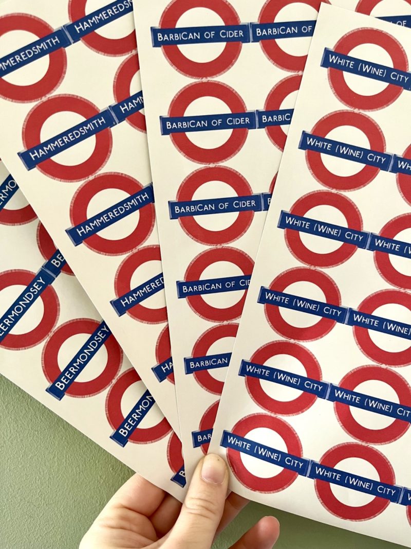 Underground Station Sticker Sheets