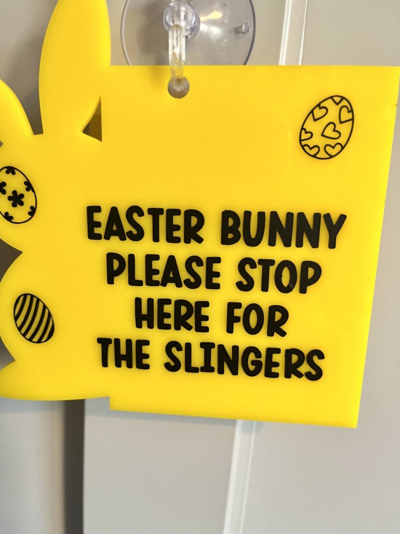 Easter Bunny Please Stop Here Sign