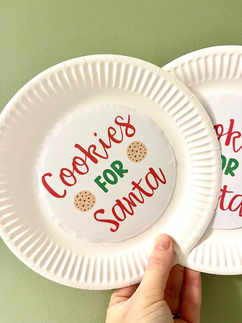 Christmas Cookies Paper Plate Stickers