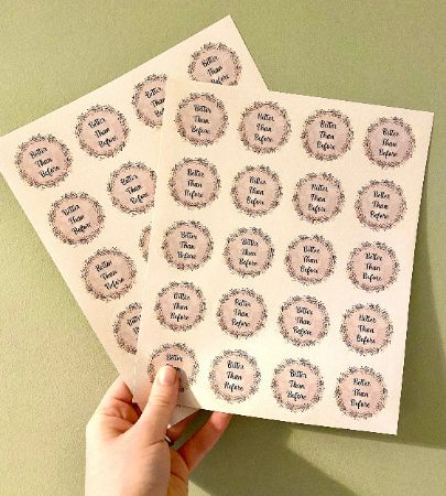 Business Logo Packaging Sticker Sheets