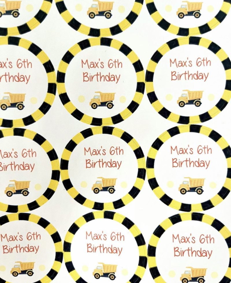 Construction Truck Stickers