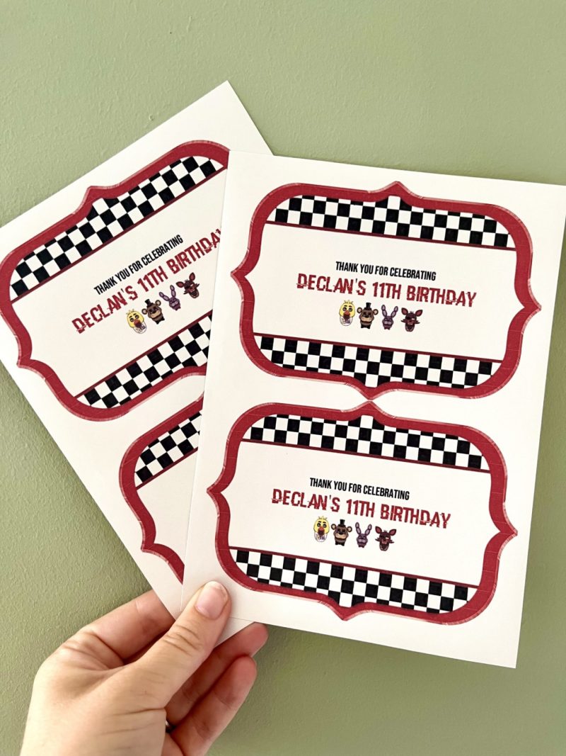 Five Nights Party Box Stickers