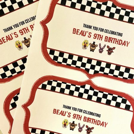 Five Nights Party Box Stickers