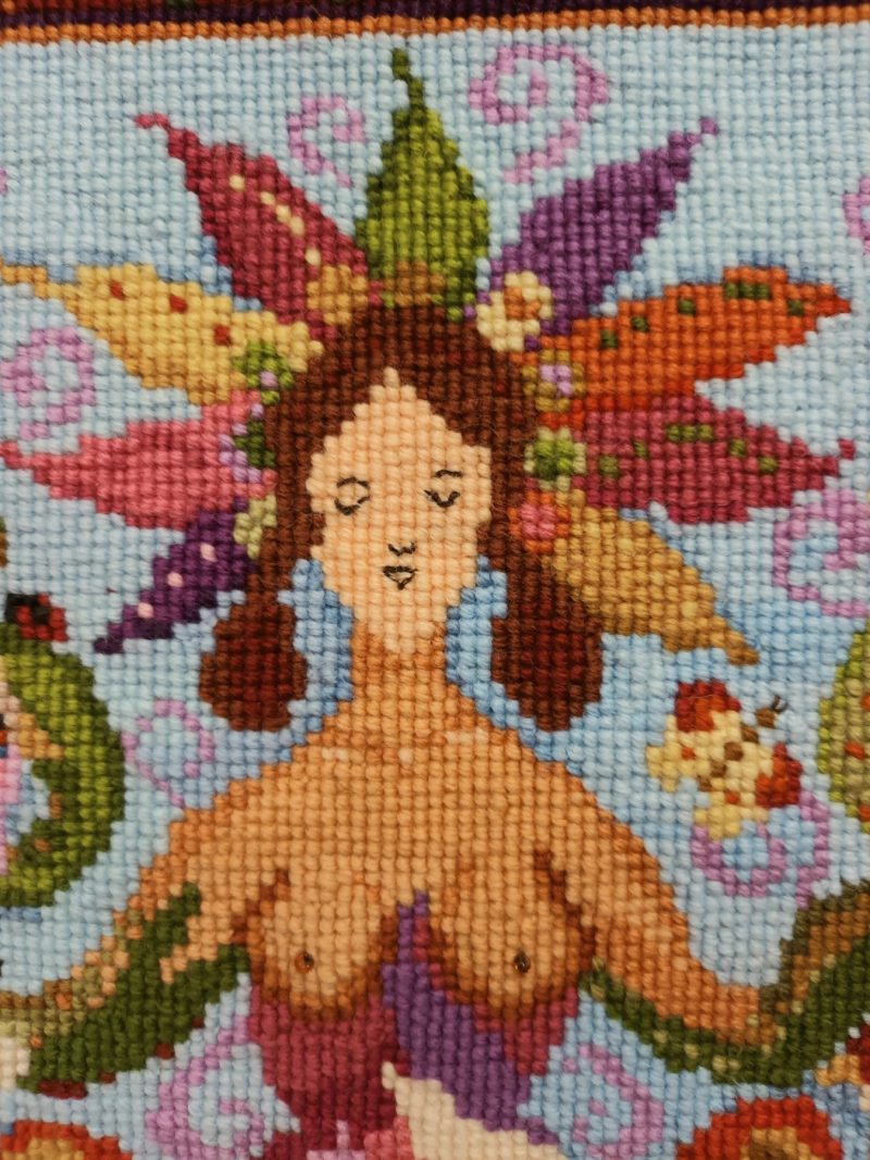 Summer Goddess Tapestry Kit, Counted Cross-stitch, Victorian Cross-stitch, Seasons