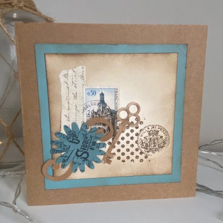 Handmade Blank Card, Thank you, Sympathy, Just a note, Just to say, Friend, Bon voyage, Handmade